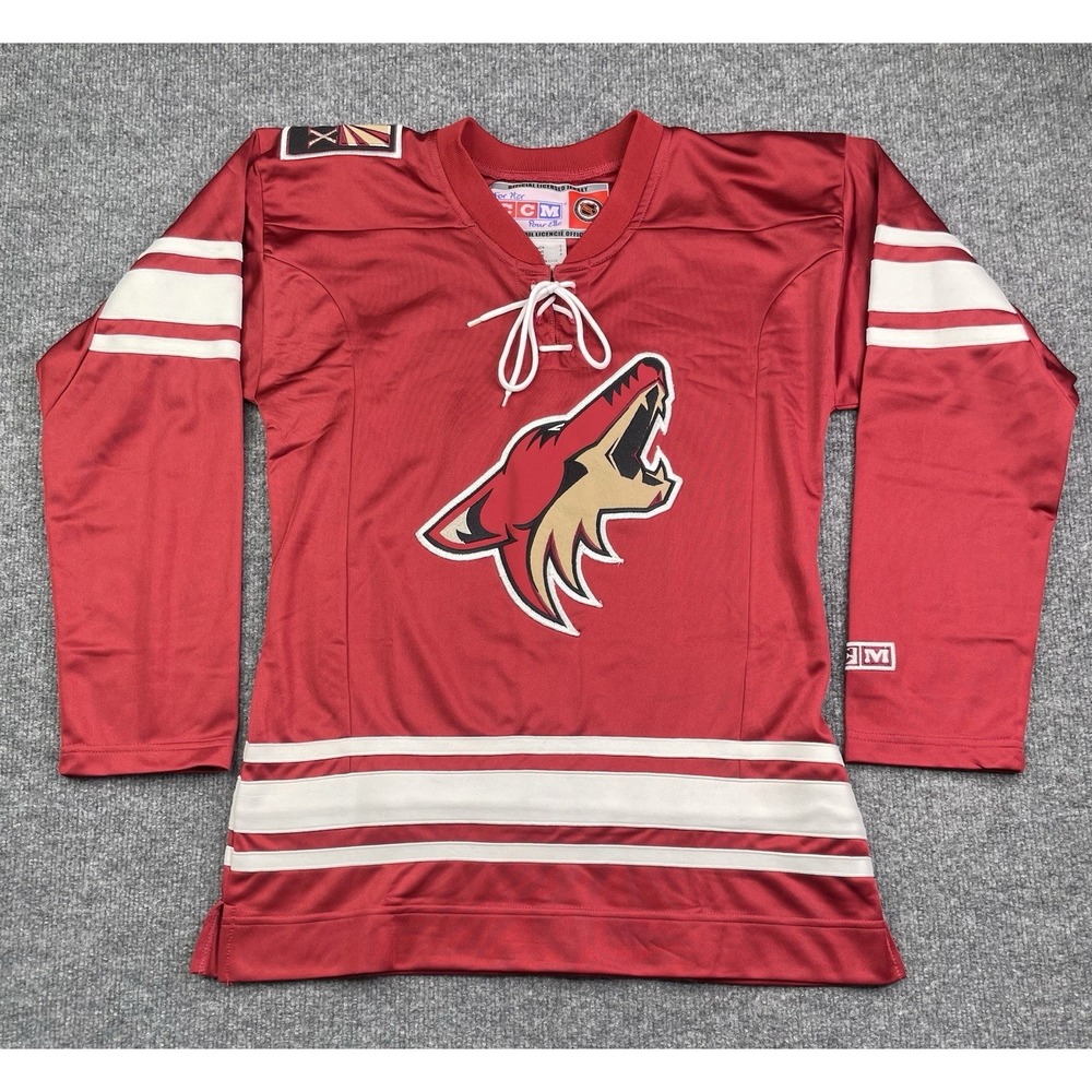 CCM Phoenix Coyotes‎ Jersey Women S Red NHL Hockey Lace Up JCF0033